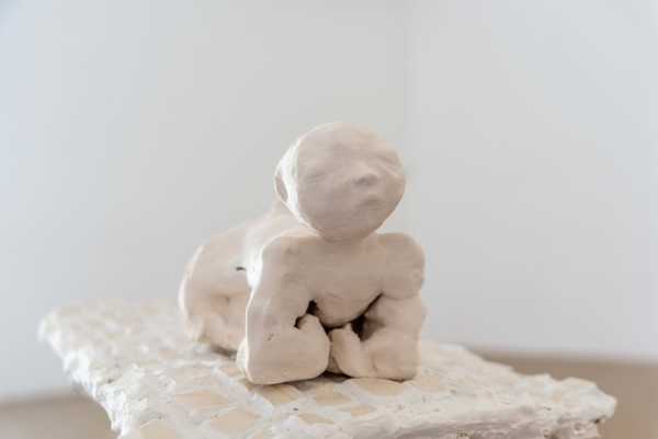 Ceramic figure close-up