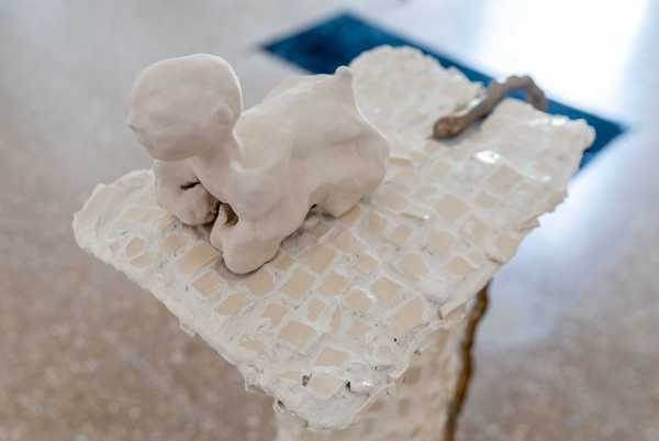 Ceramic figure close-up